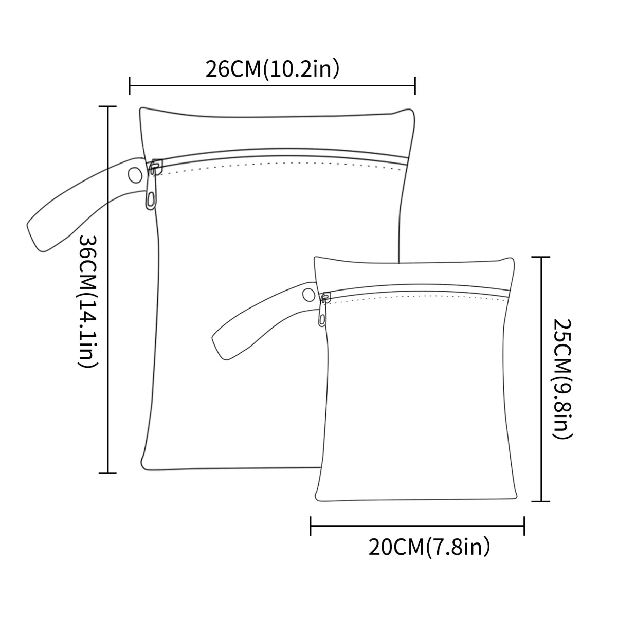 Sac à langer pour bébé pour cosmétiques, lingettes et accessoires 2 en 1, comme kit de soins pour bébé