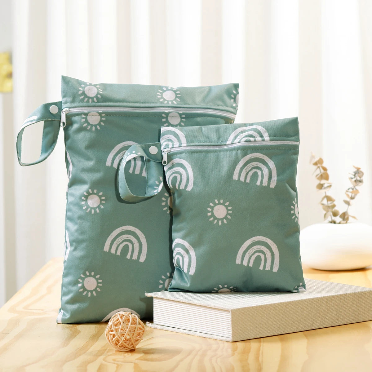 Sac à langer pour bébé pour cosmétiques, lingettes et accessoires 2 en 1, comme kit de soins pour bébé
