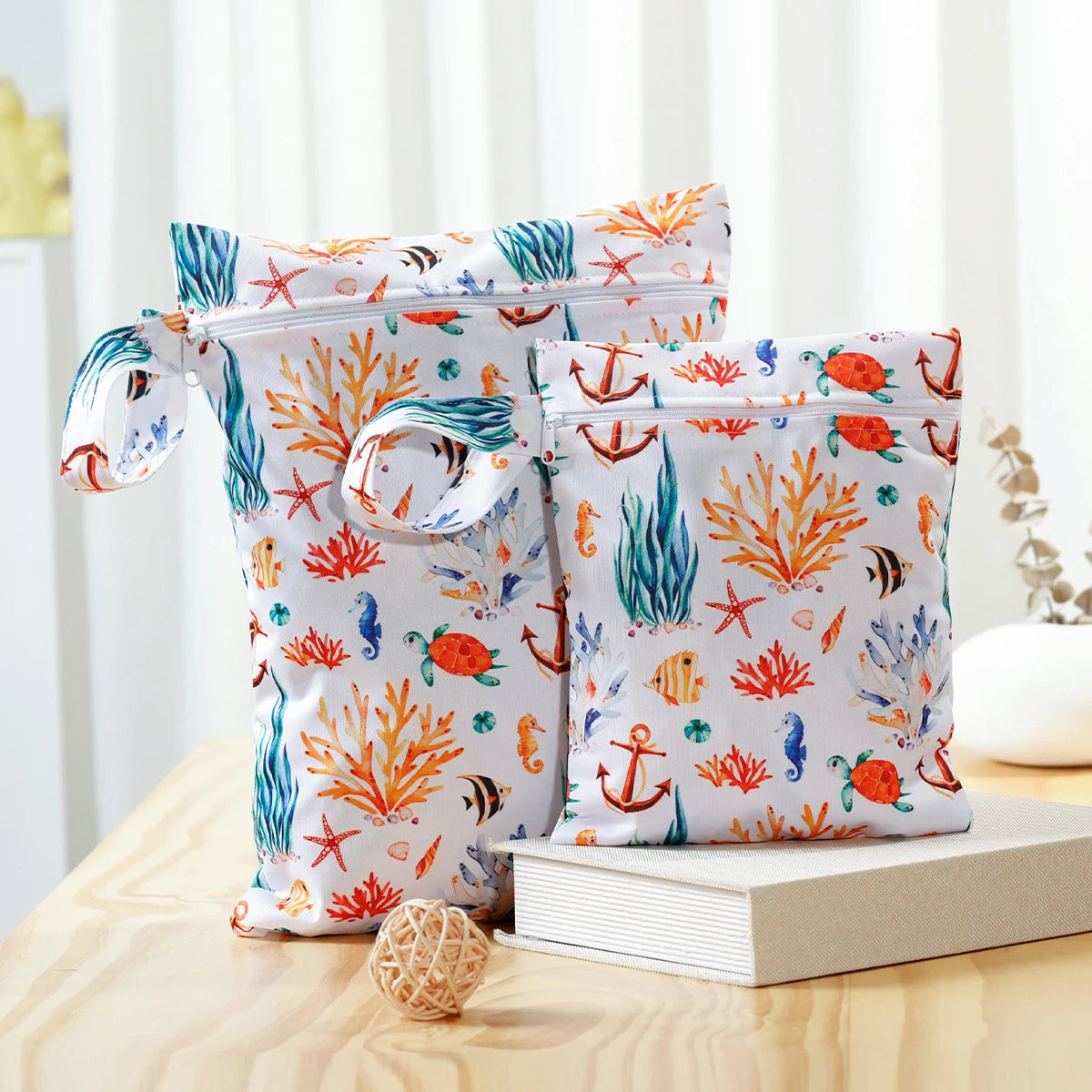 Sac à langer pour bébé pour cosmétiques, lingettes et accessoires 2 en 1, comme kit de soins pour bébé