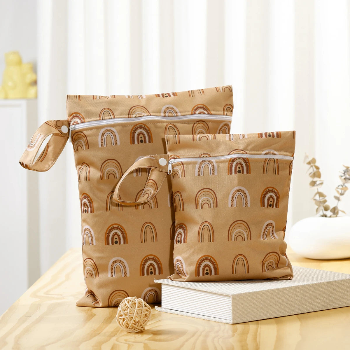 Sac à langer pour bébé pour cosmétiques, lingettes et accessoires 2 en 1, comme kit de soins pour bébé