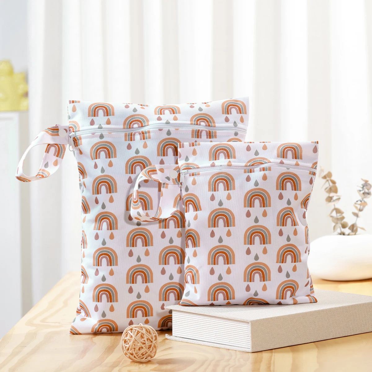 Sac à langer pour bébé pour cosmétiques, lingettes et accessoires 2 en 1, comme kit de soins pour bébé