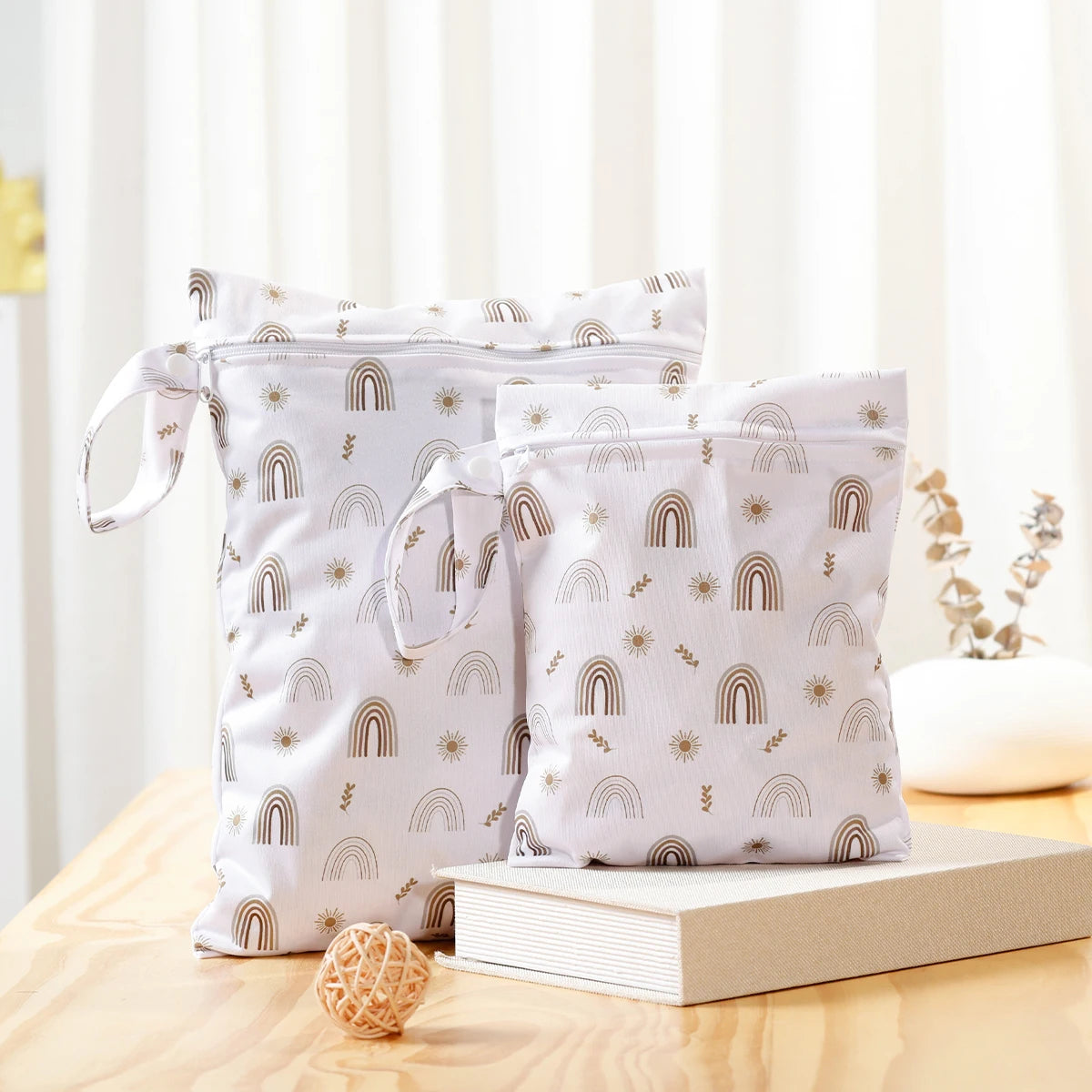 Sac à langer pour bébé pour cosmétiques, lingettes et accessoires 2 en 1, comme kit de soins pour bébé