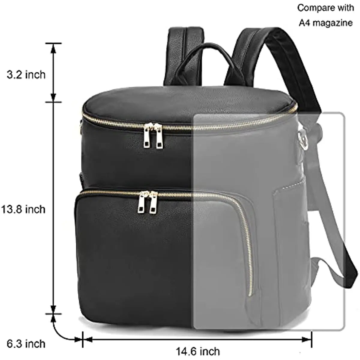 Sac à langer en cuir