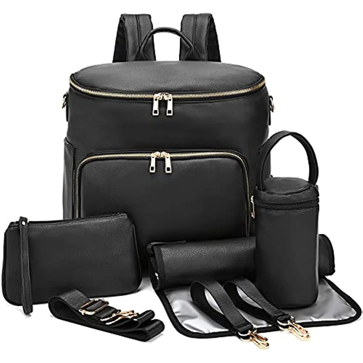 Sac à langer en cuir