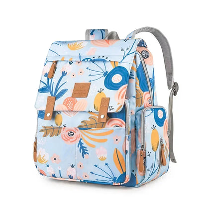 Waterproof backpack diaper bag