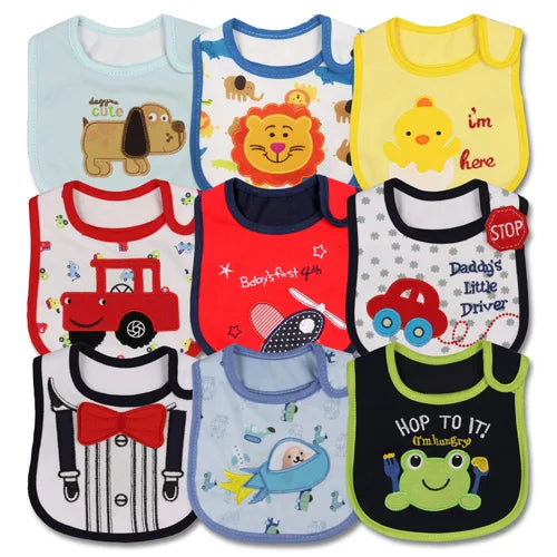 Bavoir bébé, 9 Pcs