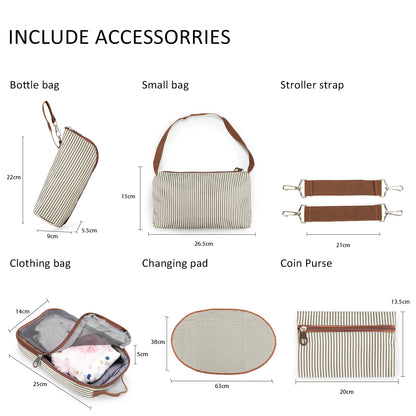 Sac a langer 5 pièces