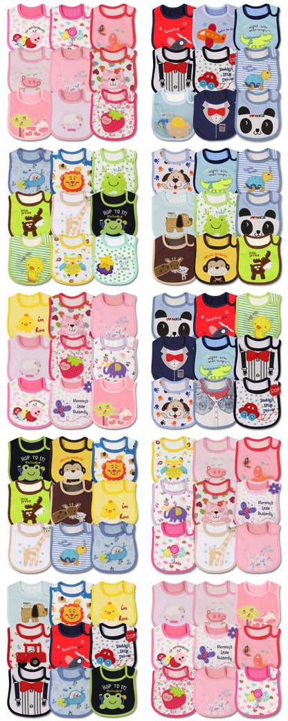 Bavoir bébé, 9 Pcs